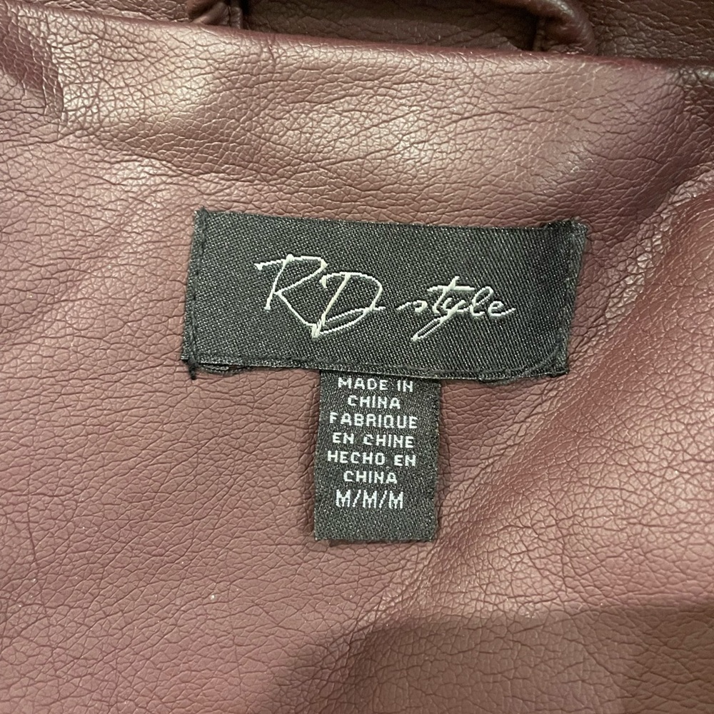 Faux leather jacket
